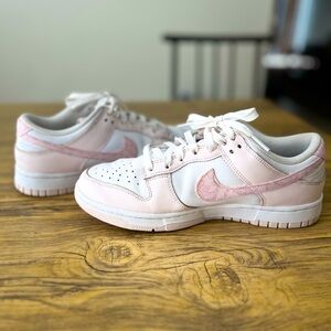Nike Air Forces w/ Pink Detailing
